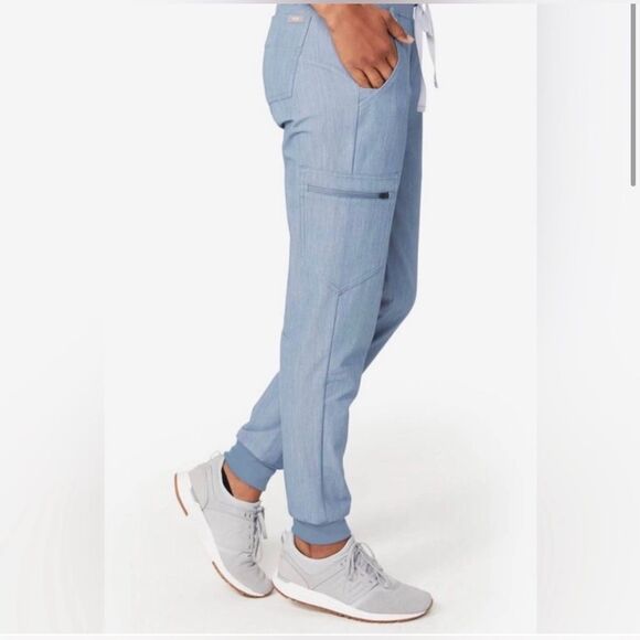 Figs Zamora Jogger Scrub Pants™ | XLarge | Heathered Indigo - Picture 2 of 9